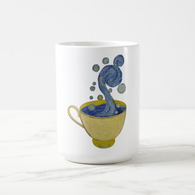 Caneca De Café Starry Coffee, Starry Night - Vincent Van Gogh Doi (Centro)