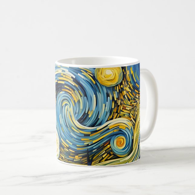 Caneca De Café Starry Night (Frente Esquerda)