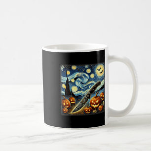 Caneca De Café Starry Night Knife Chef Halloween