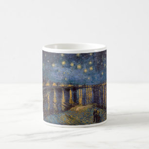 Caneca De Café Starry Night Over Rhone River por Vincent Van Gogh