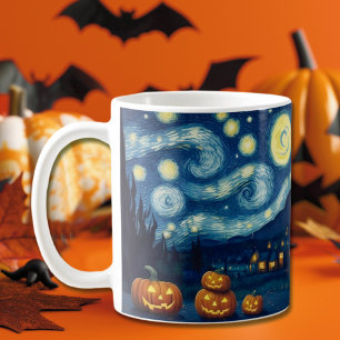 Caneca De Café Starry Night Van Gogh Halloween