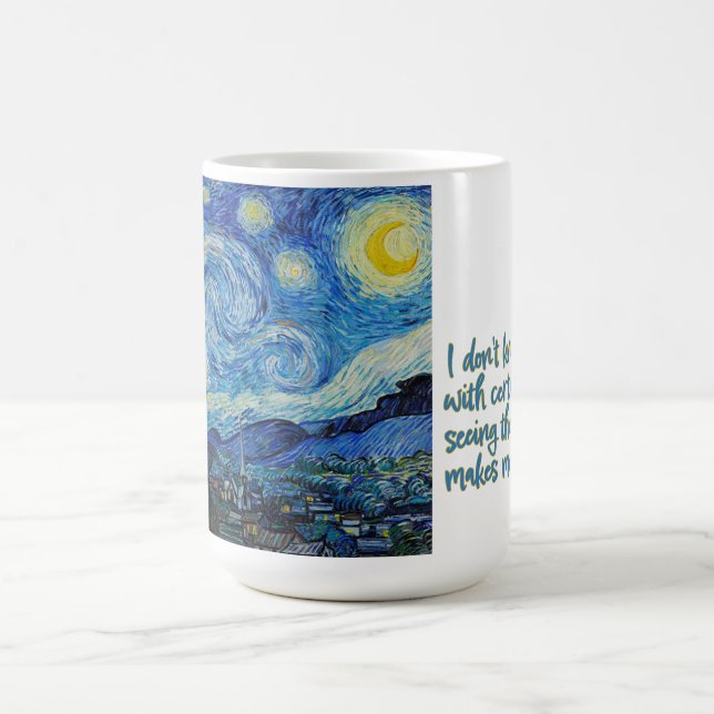 Caneca De Café Starry Night, van Gogh Mug (Centro)