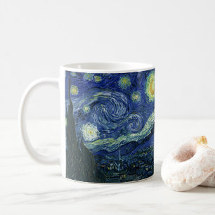 Caneca De Café Starry Night Vincent van Gogh Vintage Pintura