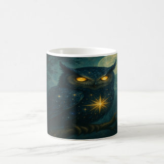 Caneca De Café Starry Owl - Moonlit Forest Guardian
