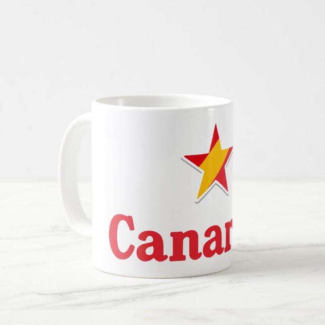 Caneca De Café Stars of Spain – Canarias (Frente Esquerda)