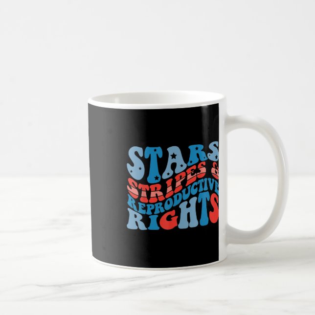 Caneca De Café Stars Stripes e Igualdade de Direitos 4 de julho (Direita)
