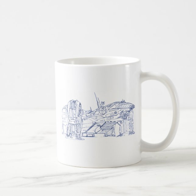 Caneca De Café Starship Prometheu (Direita)