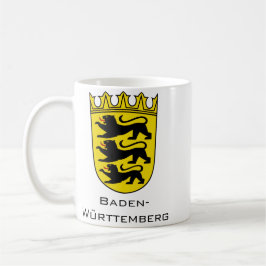 Caneca De Café State of Baden-Württemberg Grand Coat of Arms Art