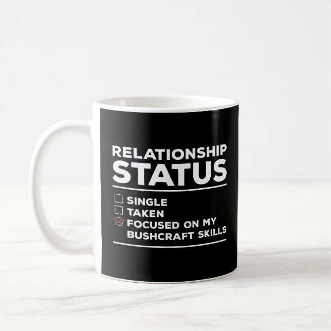 Caneca De Café Status De Relacionamento Focado Em Minhas Habilida (Esquerda)