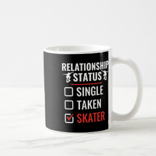 Caneca De Café Status de Relacionamento Skater Longboarding Engra