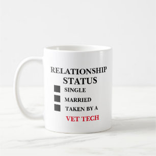 Caneca De Café Status de Relacionamento Técnico Veterinário