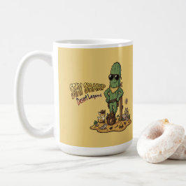Caneca De Café Stay Sharp Desert Legend Cowboy Cactus Illustratio