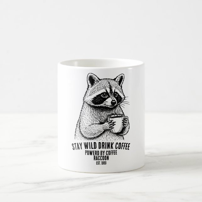 Caneca De Café Stay Wild Drink Coffee -Funny Coffee lover Custom (Centro)