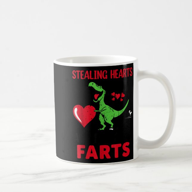 Caneca De Café Stealing Hearts And Blasting Farts T Rex Cute Todd (Direita)