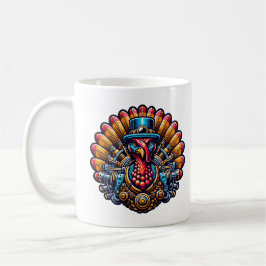 Caneca De Café Steampunk - Ação de Graças na Turquia