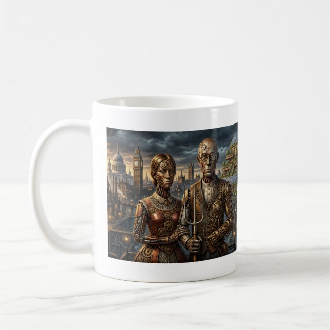 Caneca De Café Steampunk American Gothic: Lodon Mug (Esquerda)