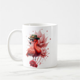 Caneca De Café Steampunk Flamingo - Trabalho de arte Digital Fant