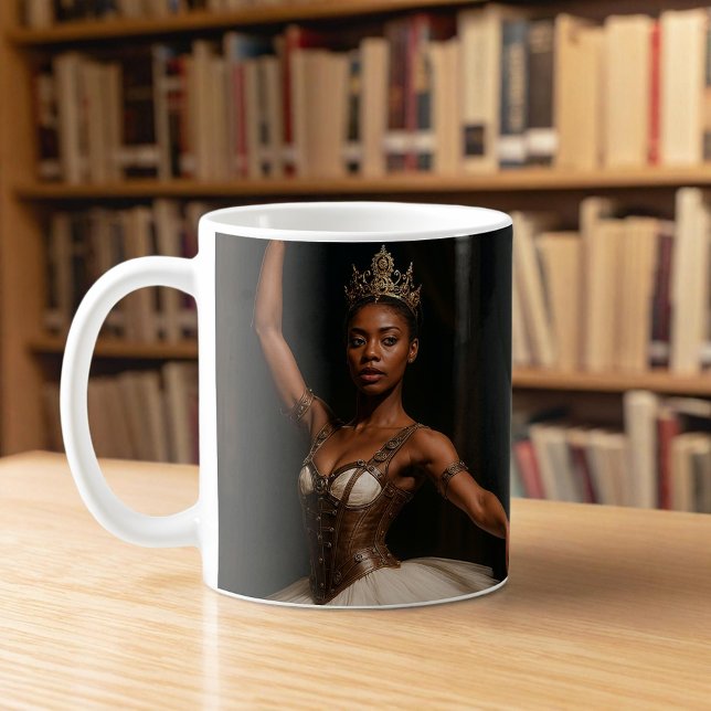 Caneca De Café Steampunk Royal Ballerina Elegant Fantasy (Criador carregado)
