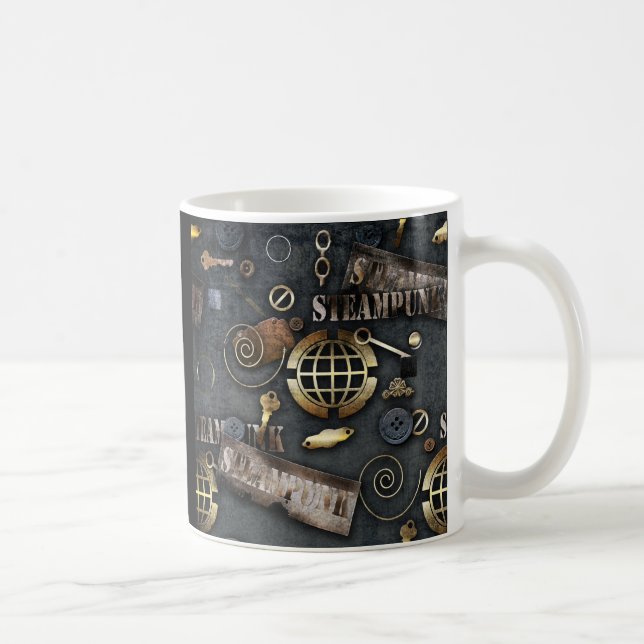 Caneca De Café Steampunk, scrapbooking (Direita)