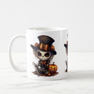 Caneca De Café Steampunk Skeleton Mug