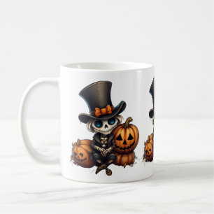 Caneca De Café Steampunk Skeleton Mug