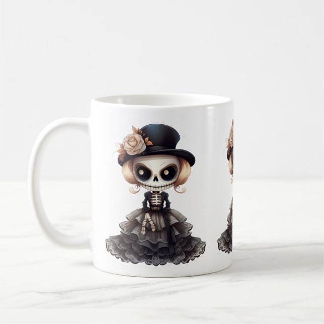 Caneca De Café Steampunk Skeleton Mug (Esquerda)