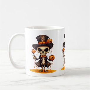 Caneca De Café Steampunk Skeleton Mug