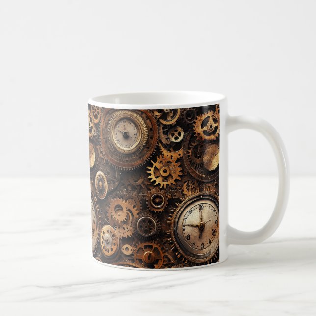 Caneca de café Steampunk Vintage (Direita)