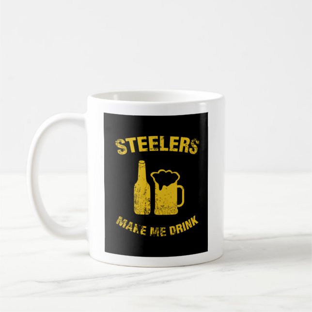 Caneca De Café Steelers Me Faz Beber (Esquerda)
