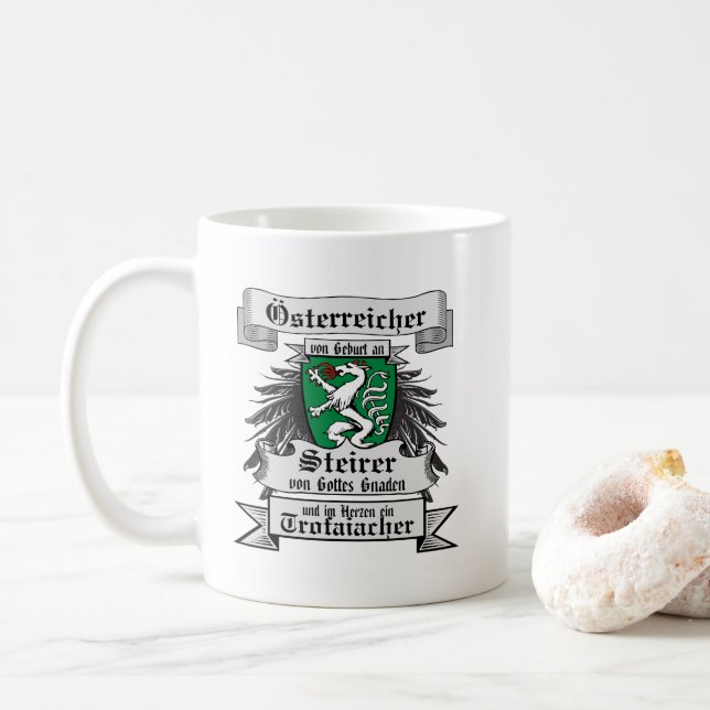 Caneca De Café Steiermark Österreich Trofaiacher im Herzen (Com Donut)