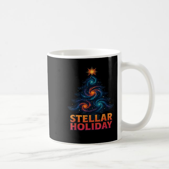 Caneca De Café Stellar Holiday Christmas Tree Holiday Season  (Direita)