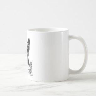 Caneca De Café Stencil de Bulldog Francês Personalizado