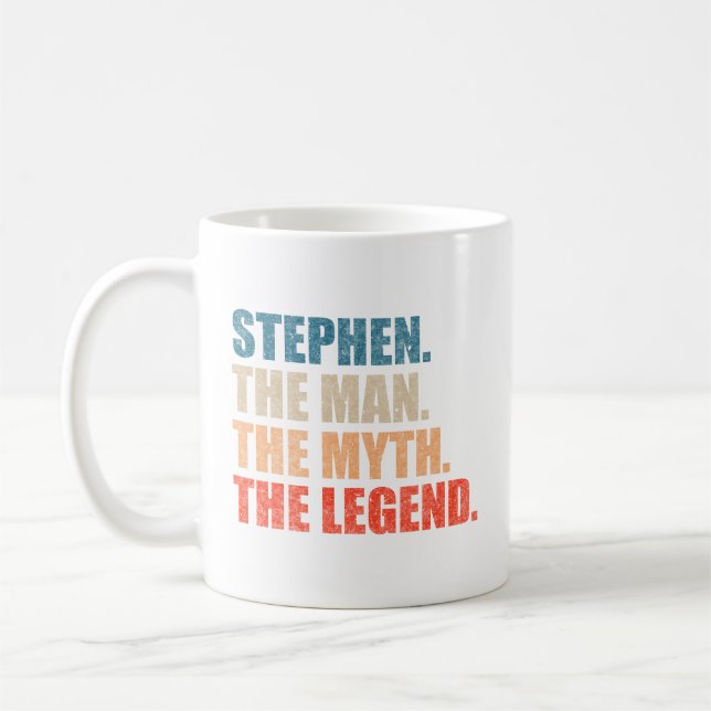 Caneca De Café Stephen O Homem O Mito A Lenda (Esquerda)