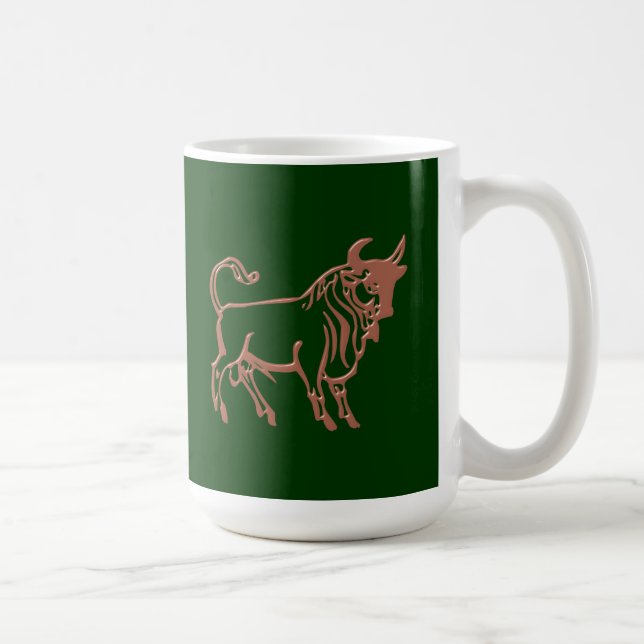 Caneca De Café Sternzeichen touro zodiac sign Taurus (Direita)