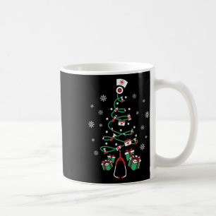 Caneca De Café Stethoscope Lpn Natal Árvore De Natal Enfermagem R