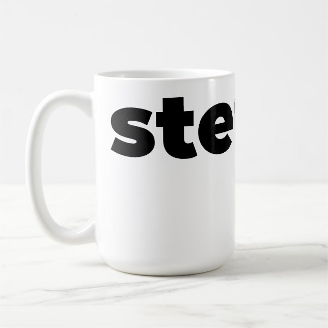 Caneca De Café Steups Mug - Black (Esquerda)