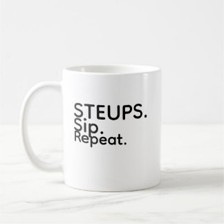 Caneca De Café Steups Sip Repeat Mug