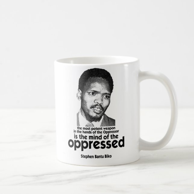 Caneca De Café Steve Biko - arma poderoso (Direita)