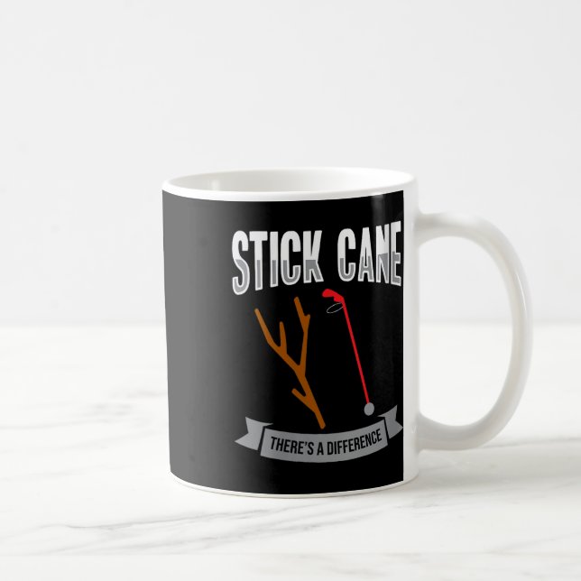Caneca De Café Stick Cane Existe Diferente - Consciencialização d (Direita)