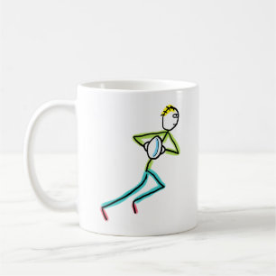 Caneca De Café Stickman de Rugby