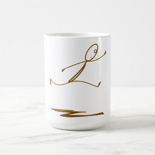 Caneca De Café Stickman Jumping Mug