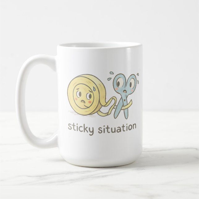 Caneca De Café Sticky Situation (Esquerda)