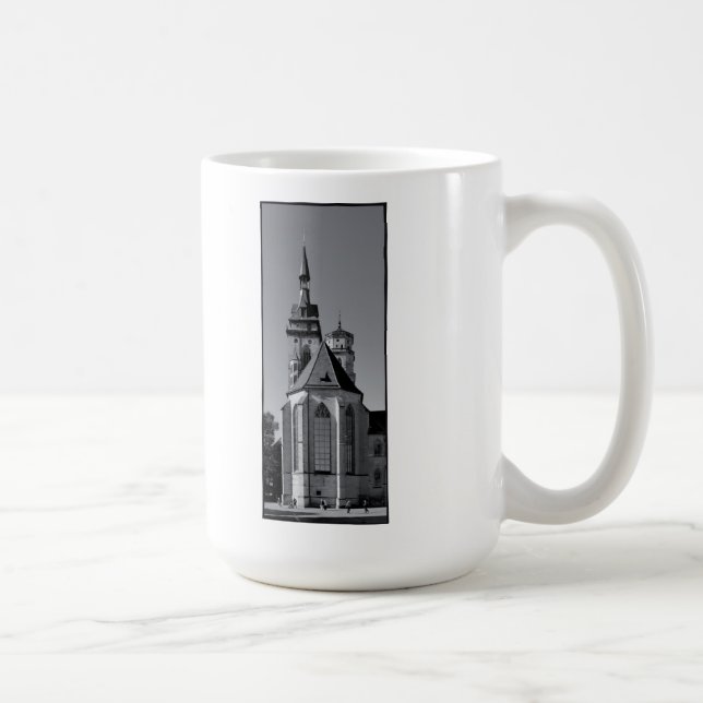 Caneca De Café Stiftskirche Stuttgart Deutschland Tasse (Direita)