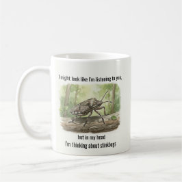 Caneca De Café Stink Bug Gifts Funny Brown Marmorated Stinkbug