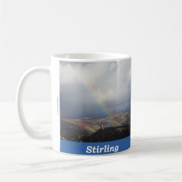 Caneca De Café Stirling | Sruighlea Rainbow sobre o Monumento Wal