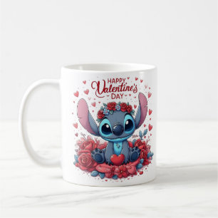 Caneca De Café stitch dia dos namorados