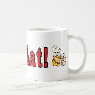 Caneca De Café Sto Lat! Com Perucas De Cerveja