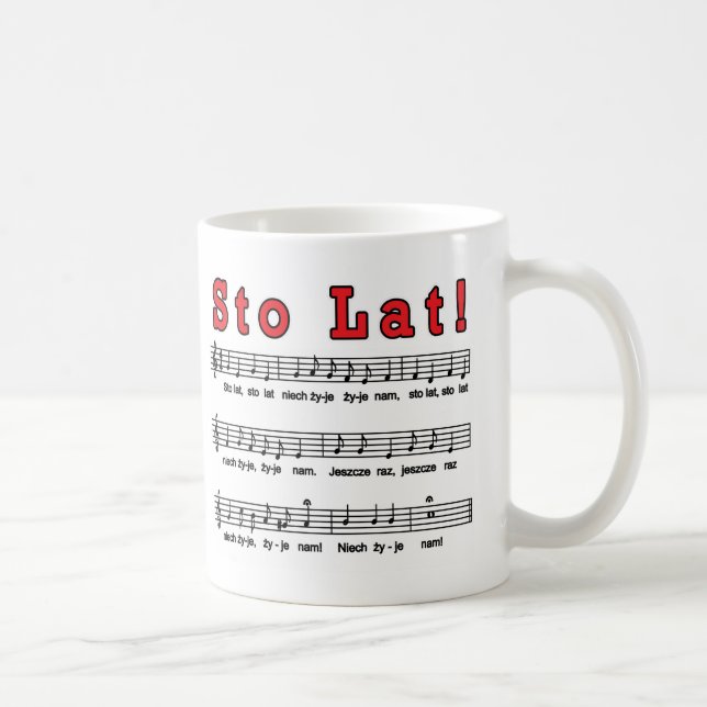 Caneca De Café Sto Lat! Música (Direita)