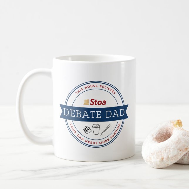 Caneca De Café Stoa Debate Pai Mug (Com Donut)