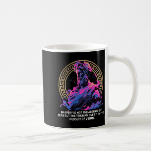 Caneca De Café Stoi Grego Inspiracional Eposo da Filosofia Estáti
